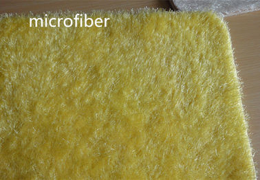 40 * 60 Cm Żółta piękna mikrofibra z kurzu z polaru z antypoślizgową gumową matą łazienkową