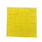 Tkanina czyszcząca z mikrofibry z dzianiny osnowowej Żółty 40x40 poliester poliamidowy z rurkami