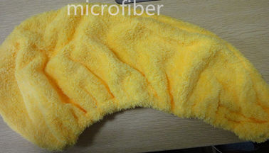 350gsm Kobieta Coral Fleece Mikrofibra Suszarka do włosów Turban Kryształowy guzik