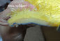 40 * 60 Cm Żółta piękna mikrofibra z kurzu z polaru z antypoślizgową gumową matą łazienkową